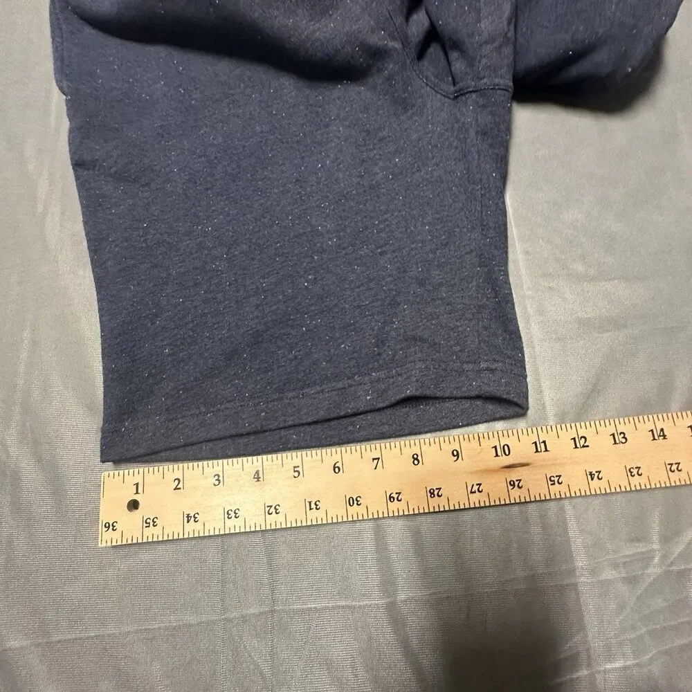 Ugg Terry Sweat Shorts Mens Large Lounge Navy Blue Casual Flat Front Drawstring - Picture 5 of 9
